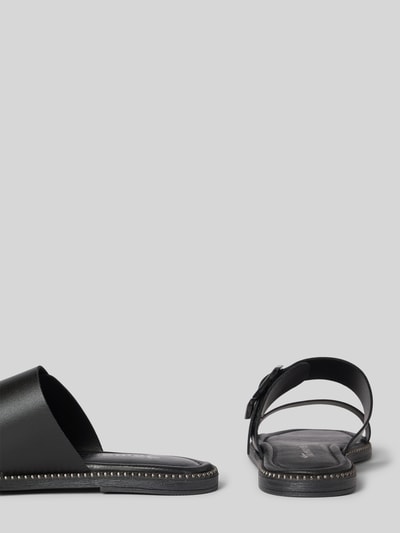 Tamaris Slippers van echt leer Zwart - 2