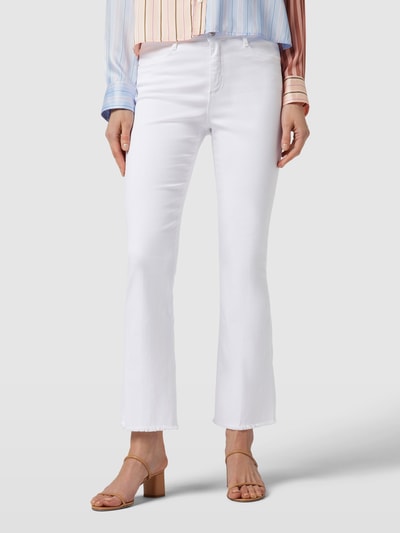 Brax Jeansy o rozkloszowanym kroju z frędzlami model ‘STYLE.SHAKIRA’ Biały 4