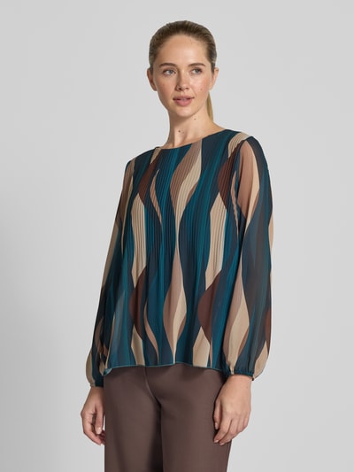 ZABAIONE Blusenshirt mit Rundhalsausschnitt Dunkelgruen 4