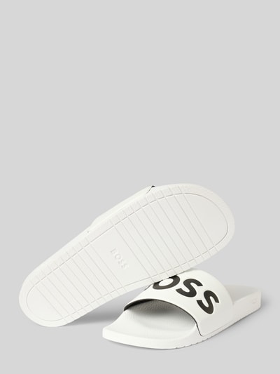 BOSS Slides mit Label-Print Modell 'Aryeh' Weiss 4