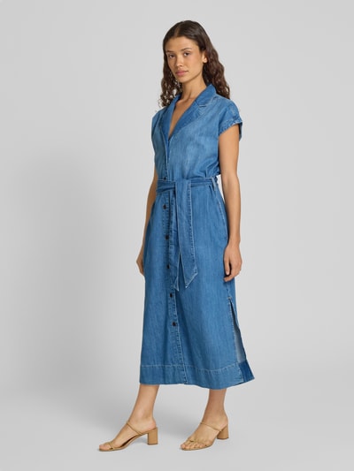 MOS MOSH Jeanskleid mit Bindegürtel Modell 'Pitti Nalin' Blau 1
