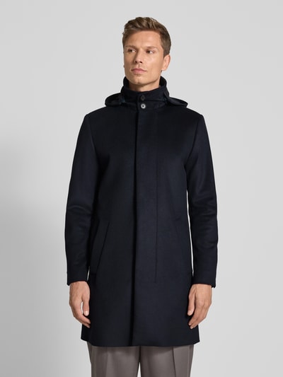 Tiger Of Sweden Lange jas met kasjmier, model 'Aleric' Donkerblauw - 4