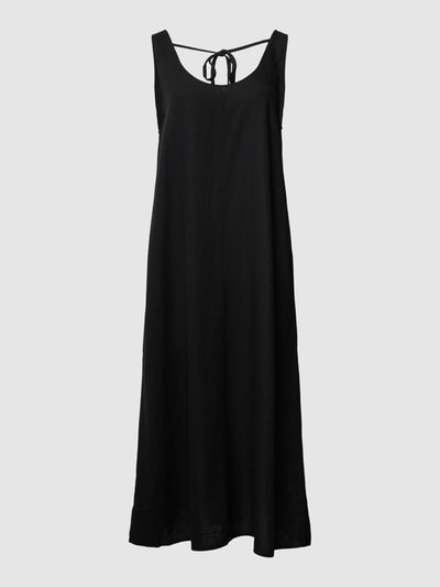 b.young Midikleid aus Leinen-Viskose-Mix Modell 'Falakka' Black 2