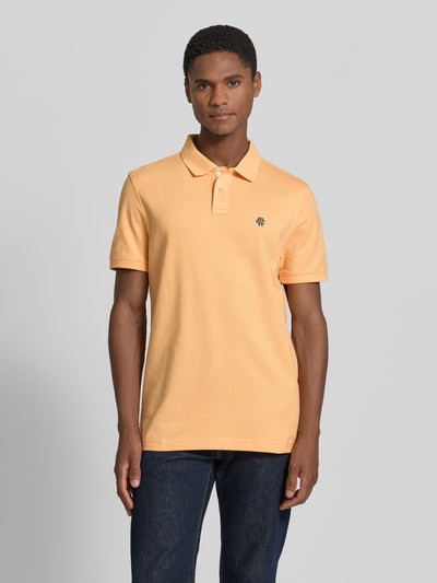 MCNEAL Slim Fit Poloshirt mit Label-Stitching Lachs 4