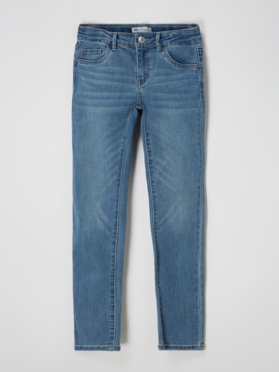 Levi’s® Kids Super Skinny Fit Jeans mit Stretch-Anteil Modell '710' Jeansblau Melange 1