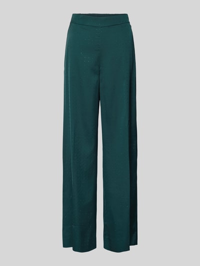 HUGO Regular Fit Weite Hose mit Ziersteinbesatz Modell 'HASELA' Dunkelgruen 2