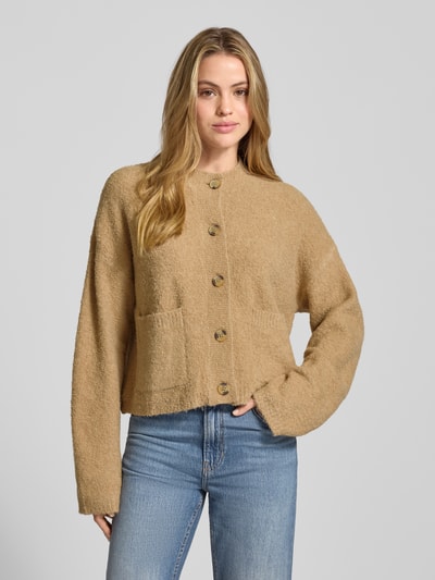 Jake*s Studio Woman Kurtka z dzianiny z nakładanymi, wpuszczanymi kieszeniami Camel 4