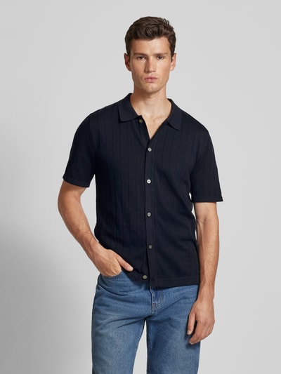 Jack & Jones Premium Koszula casualowa o kroju regular fit z rękawem o dł. 1/2 model ‘BLASIMON’ Ciemnoniebieski 4