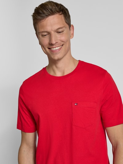 Tommy Hilfiger Regular Fit T-Shirt aus reiner Baumwolle Rot 3
