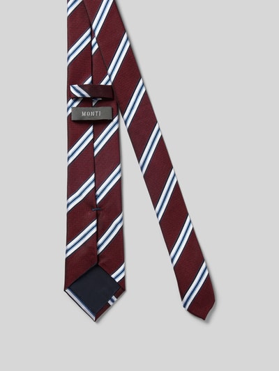 Monti Stropdas van puur zijde Bordeaux - 2
