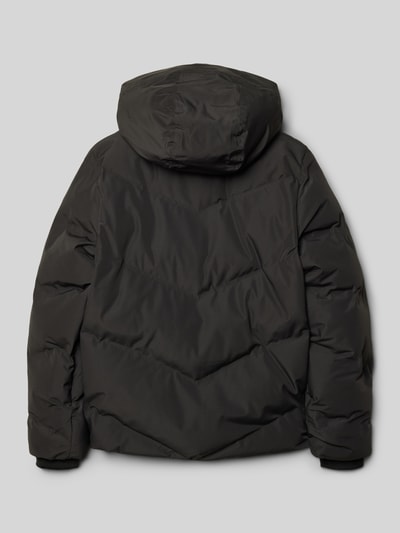 CARS JEANS Kurtka pikowana o kroju regular fit z aplikacją z logo model ‘Grazzo’ Czarny 3