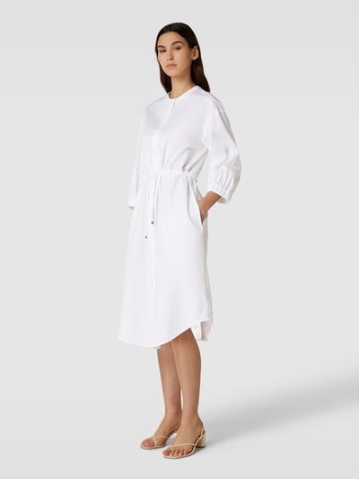 MaxMara Leisure Midi-jurk met tunnelkoord en strikceintuur, model 'SHEREE' Wit - 1