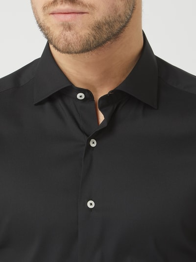 Eterna Slim Fit Business-Hemd 'Twill Performance' Black 3