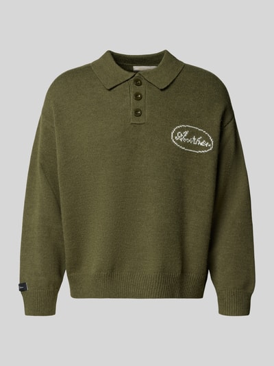 ANOTHER COTTON LAB Strickpullover mit Kentkragen Hellgruen 2