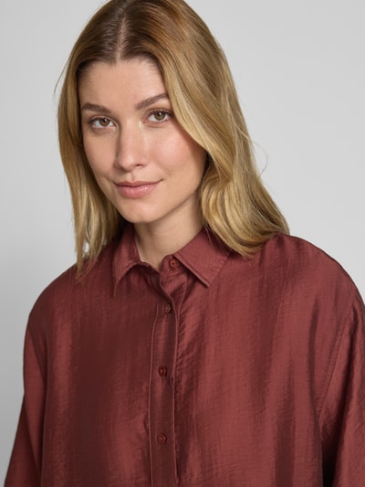 Jake*s Collection Blouseshirt met 3/4-mouwen Bordeaux - 3