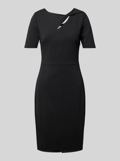 Calvin Klein Womenswear Knielanges Kleid mit Knotendetail Modell 'SCUBA' Black 2