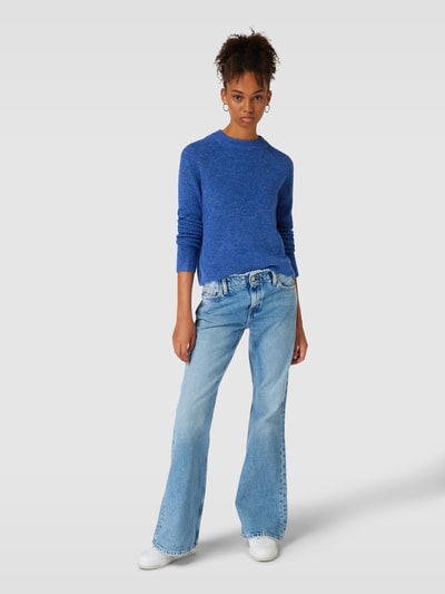Pieces Sweter z dzianiny z raglanowymi rękawami model ‘ELLEN’ Królewski niebieski 1