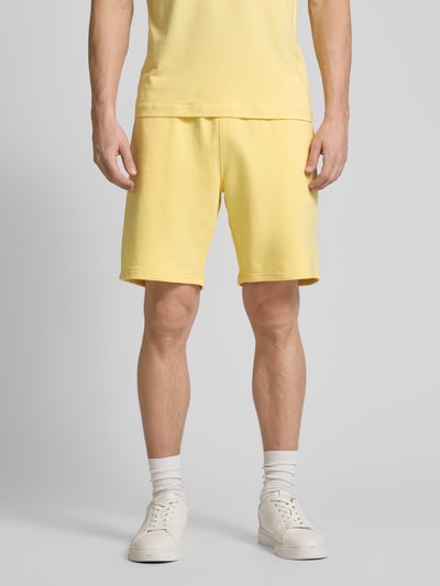 Tommy Hilfiger Sweatshorts mit elastischem Bund Hellgelb 4