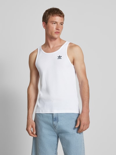 adidas Originals Tanktop mit Label-Stitching Weiss 4