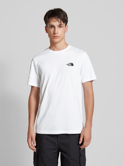 The North Face T-shirt z nadrukiem z logo model ‘SIMPLE DOME’ Biały 4