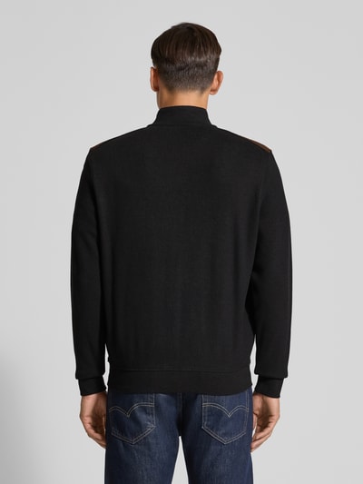 bugatti Sweatjacke mit Stehkragen Modell 'Selanik' Dunkelgrau 5