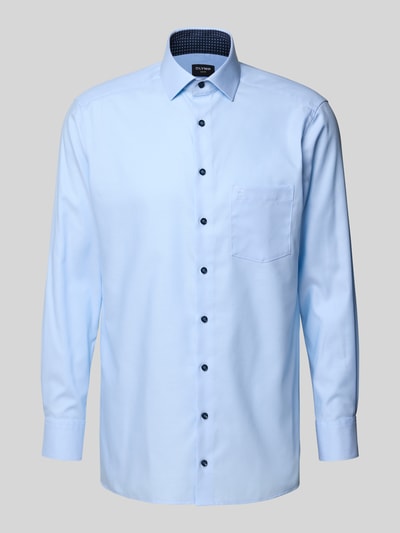 OLYMP Modern Fit Businesshemd mit Kentkragen Modell 'Global Kent' Bleu 2