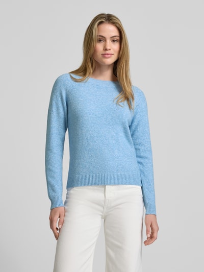 Vero Moda Regular fit gebreide pullover met raglanmouwen, model 'DOFFY' Blauw - 4