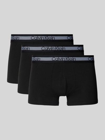 Calvin Klein Underwear Boxershort met elastische band met logo in een set van 3 stuks Zwart - 1