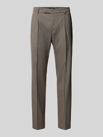 Produktfoto, Anzughose mit Bügelfalten Modell 'Salto' von CINQUE im Slim Fit aus fein strukturiertem Material-Mix mit Viskose-Anteil