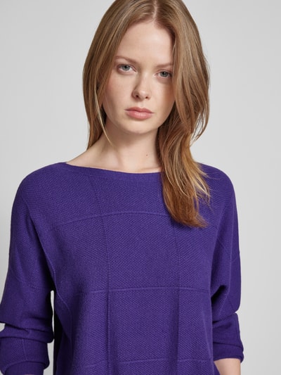 Betty Barclay Wollpullover mit Strukturmuster Lila 3