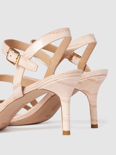 LAUREN RALPH LAUREN Sandalette aus echtem Leder mit Schlangenmuster Beige 3