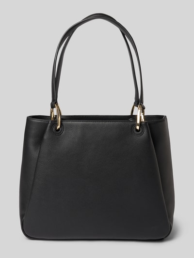 Produktfoto, schwarze Henkeltasche mit Label-Detail Modell 'Orin 2.0_Small Tote' von HUGO, glatte Struktur, Damen Henkeltasche von HUGO