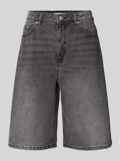 Review Baggy Fit Jeans Shorts im 5-Pocket-Design - Jorts Dunkelgrau 2