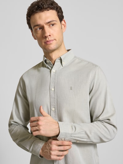 ARMEDANGELS Regular Fit Freizeithemd aus reiner Baumwolle Modell 'QUAASA' Hellgruen 3