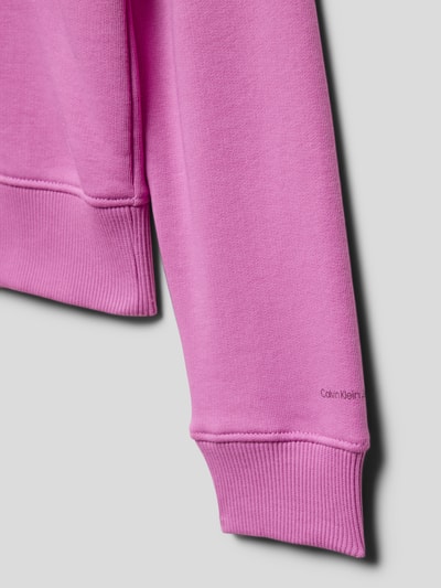 Calvin Klein Jeans Hoodie mit Label-Print Violett 2