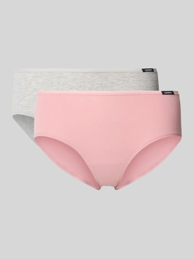 Skiny Slim fit slips met logopatch in een set van 2 stuks Roze - 1