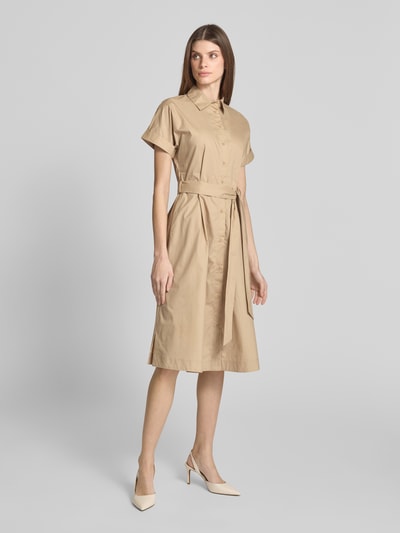 Christian Berg Woman Midi-jurk met knoopsluiting Zand - 1