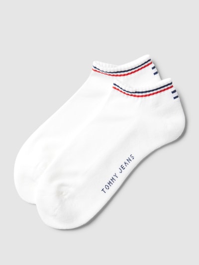 Tommy Hilfiger Sneakersocken mit Kontraststreifen im 2er-Pack Weiss 1