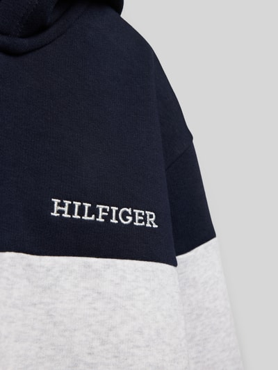 Tommy Hilfiger Kids Hoodie mit Logo-Stitching Modell 'BLOCK' Weiss 2