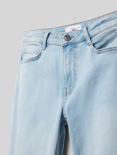 Mango Jeans mit ausgefranstem Saum Hellblau 2