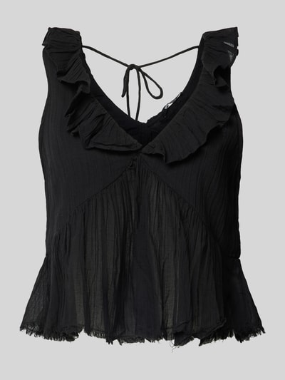 Gina Tricot Top met ruches Zwart - 2