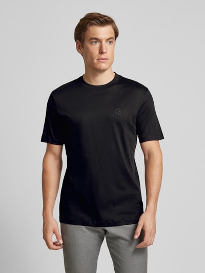 BOSS T-shirt met ronde hals, model 'Thompson' Zwart - 4