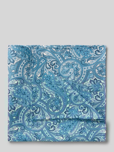 Blick Pochet van zijde in all-over look Bleu - 1