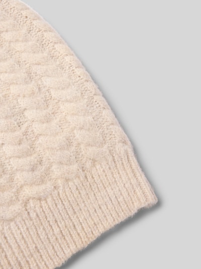 Christian Berg Woman Muts met wol in gebreide look Beige - 2