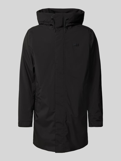 Helly Hansen Regular fit lange jas met capuchon, model 'Munich' Zwart - 2