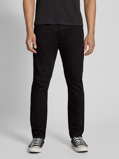 Hugo Blue Slim fit jeans in 5-pocketmodel, model 'Ash' Zwart - 4