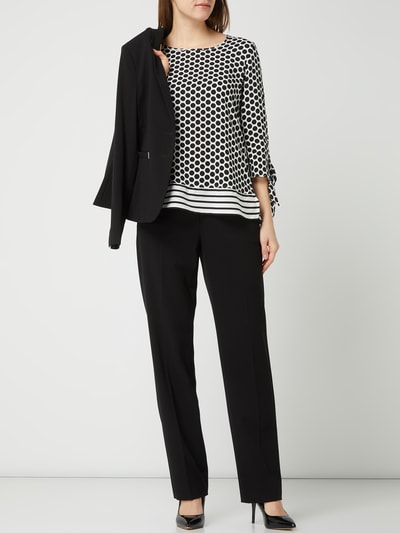 Gerry Weber Blouseshirt met stippen  Zwart - 1