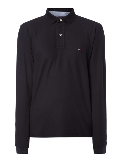 Tommy Hilfiger Poloshirt mit langen Ärmeln Black 2