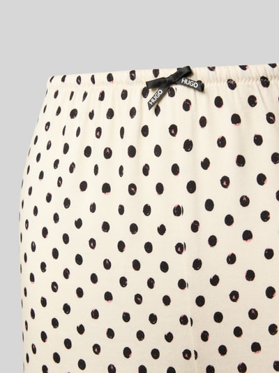 HUGO Pyjama-Shorts mit elastischem Bund Modell 'POLKA' Offwhite 2