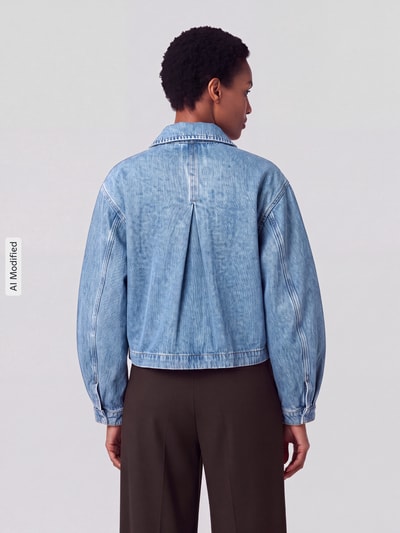 Marc O'Polo DENIM Kurtka jeansowa o kroju relaxed fit z czystej bawełny Jeansowy niebieski 5